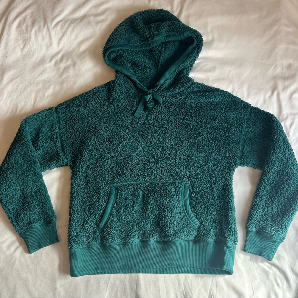 True Craft Green Sherpa Hoodie – Size Small